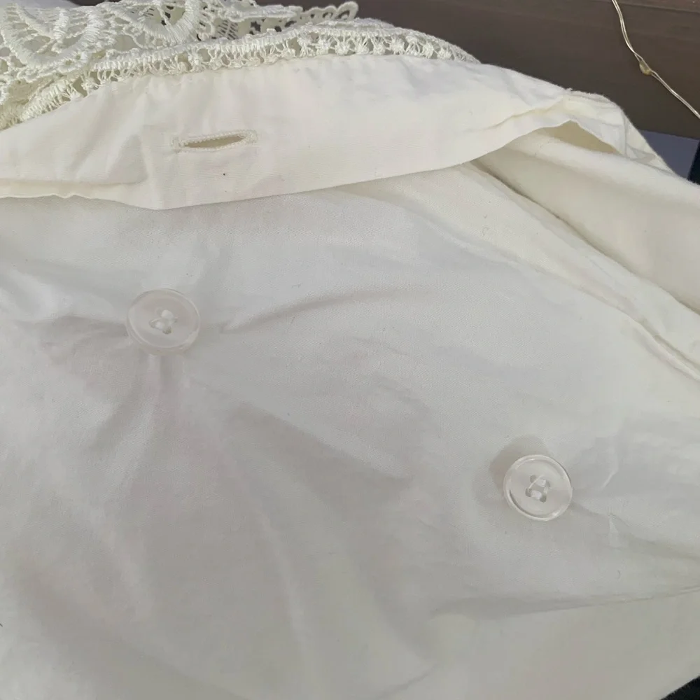 Charter Club Euro Pillow Sham & King Pillowcase Bundle Ivory Cotton Lace Trim
